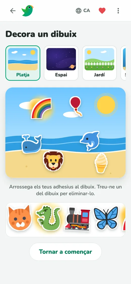 Decora dibuixos amb els teus adhesius