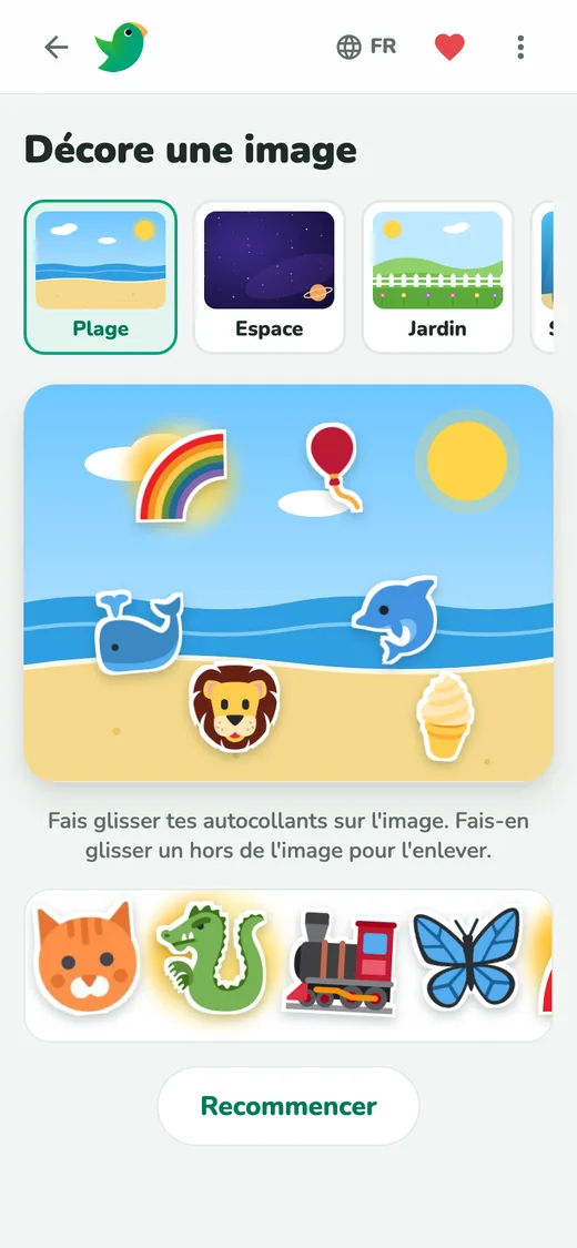 Décore des images avec tes autocollants