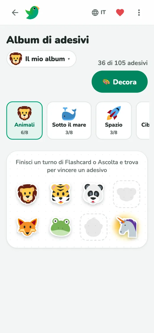 Vinci adesivi giocando