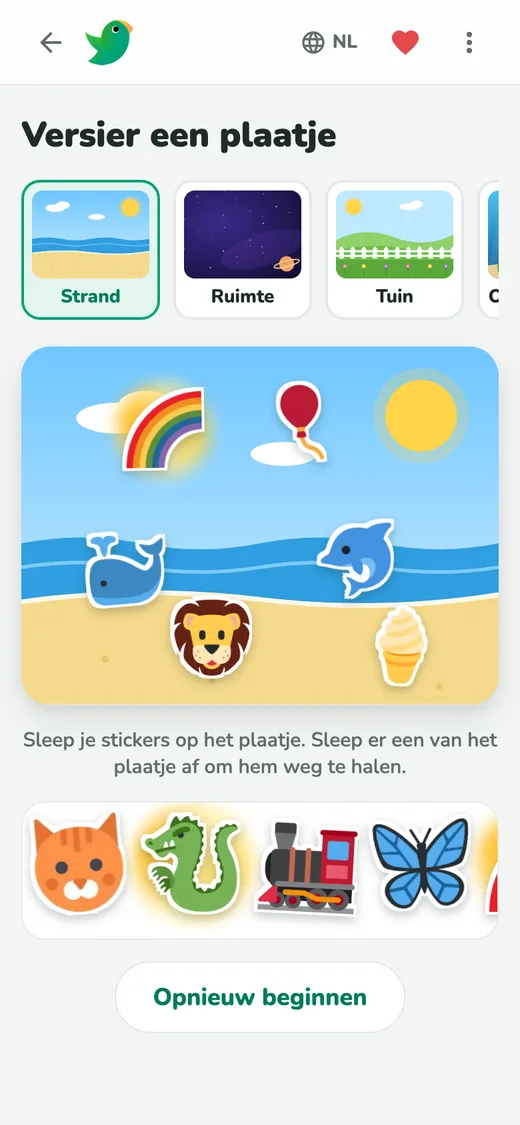Versier plaatjes met je stickers