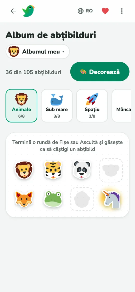 Câștigă abțibilduri jucându-te